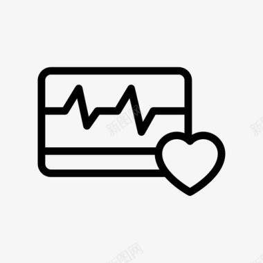 生命的心跳监视器心跳健康图标