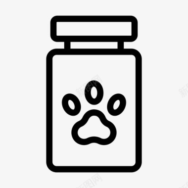 狗动物瓶子图标