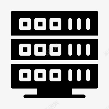服务器服务器计算机数据库图标
