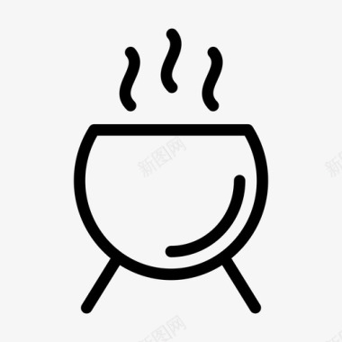 烹饪大锅烹饪万圣节图标
