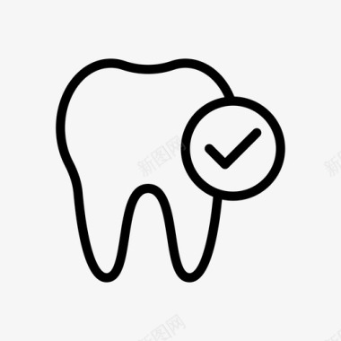 安全牙齿牙科医疗保健图标