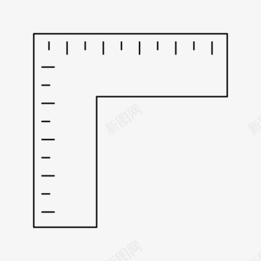 儿童量尺尺学量图标