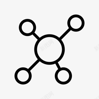 社会网络连接链接图标