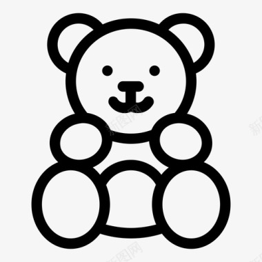 泰迪泰迪熊童年孩子图标