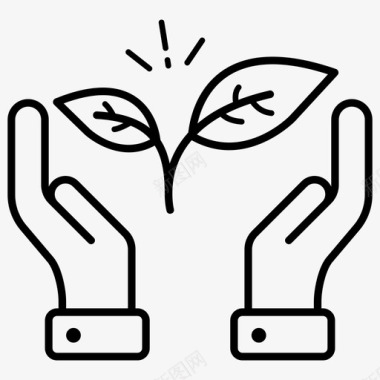 彩色按钮环境环境关怀自然图标