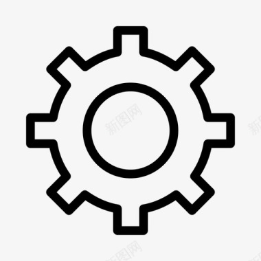 齿轮标志设置齿轮配置图标