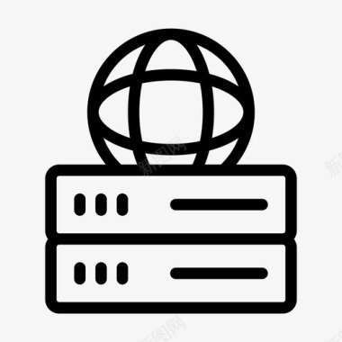 服务器数据库全局internet图标