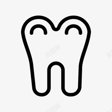 人体生物钟牙齿解剖学生物学图标