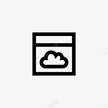 存储云数据库服务器图标