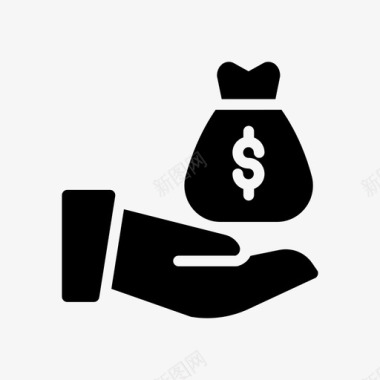 火焰美元图标美元金融保护图标