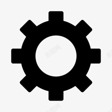 齿轮标志设置配置开发图标