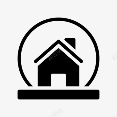 火焰背景装饰雪球圣诞节装饰图标