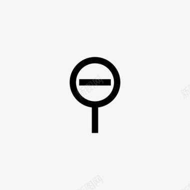 删除垃圾箱缩小放大镜减号图标