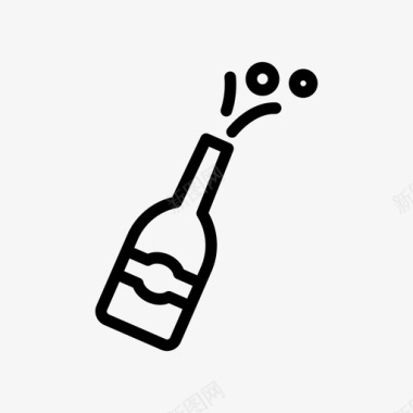 快乐葡萄酒酒精香槟图标
