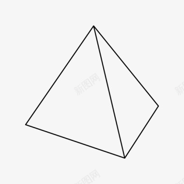金字塔多边形形状图标