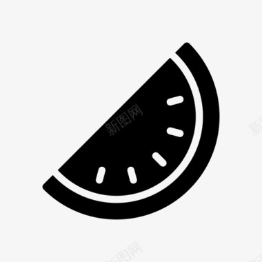 节日西瓜食品水果图标