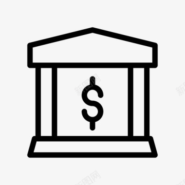 火焰美元图标银行商业美元图标