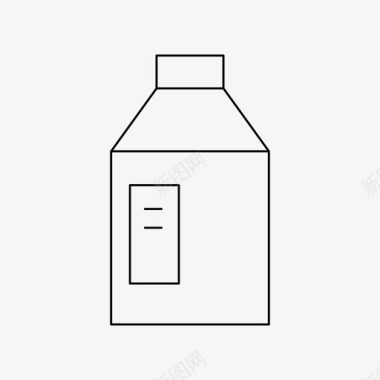 饮料瓶牛奶饮料瓶子图标