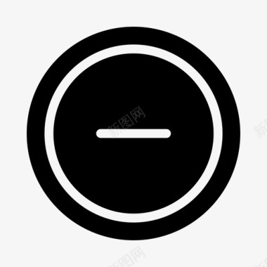 垃圾删除图标删除破折号减号图标