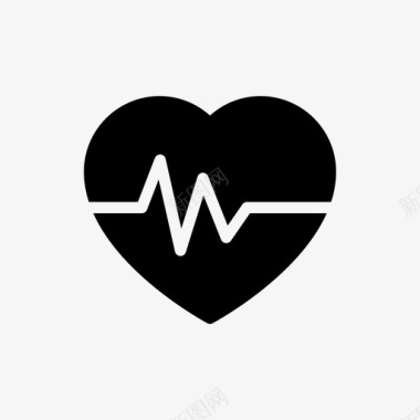 生命的心跳生命健康心脏图标