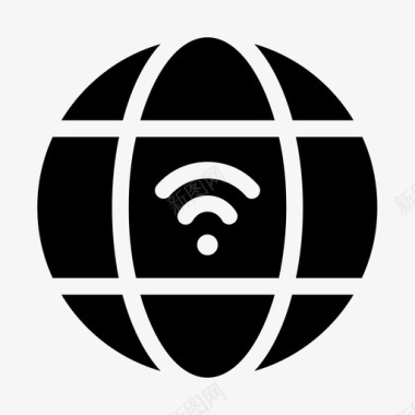 wifi通信科技图标