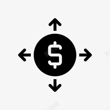 火焰美元图标转移美元金融图标