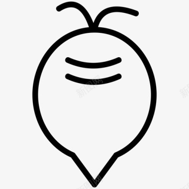 一把甜菜甜菜根食物植物图标