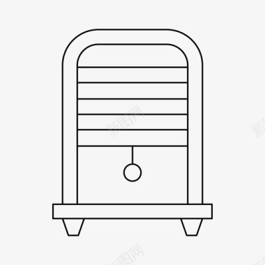 不锈钢窗百叶窗装饰家具图标