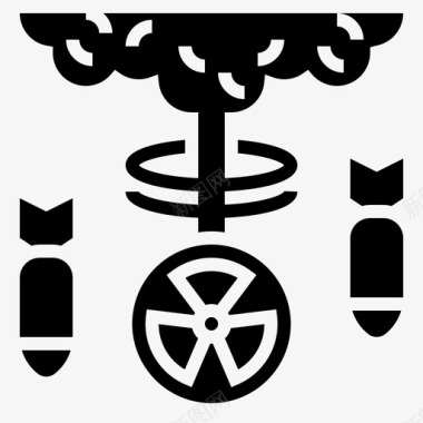 设计元素核标签炸弹爆炸物图标