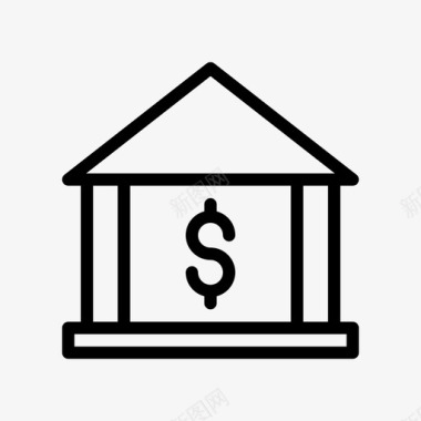 火焰美元图标银行商业美元图标