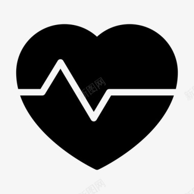 生命的心跳生命健康心脏图标