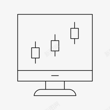 桌面分析图表桌面图标