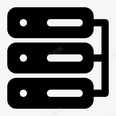 服务器数据库云网络图标