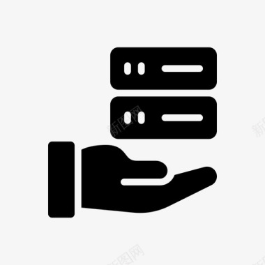 服务器照顾数据库保护图标