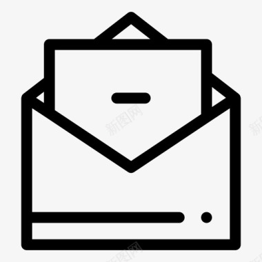 垃圾删除图标邮件通信电子邮件图标