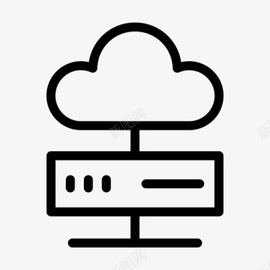 服务器数据库云连接图标