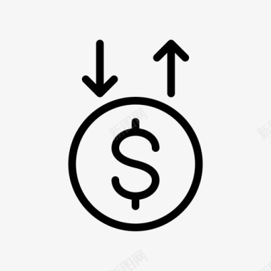 火焰美元图标增加减少美元图标