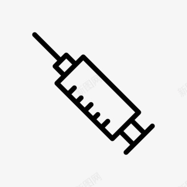 医疗注射器注射医疗针头图标