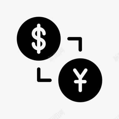 火焰美元图标外汇货币美元图标