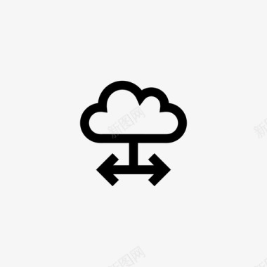 服务器云计算数据库图标