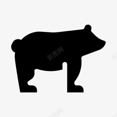 动物园熊动物哺乳动物图标