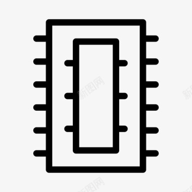 RFID芯片ram芯片计算机图标