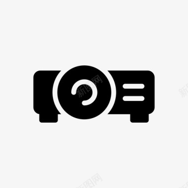 矢量电影放映机放映机电影院电影图标