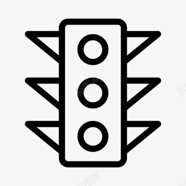 道路勘察交通信号灯道路信号灯图标