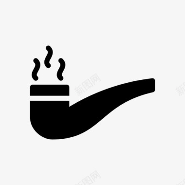 雪茄与打火机雪茄烟斗吸烟图标