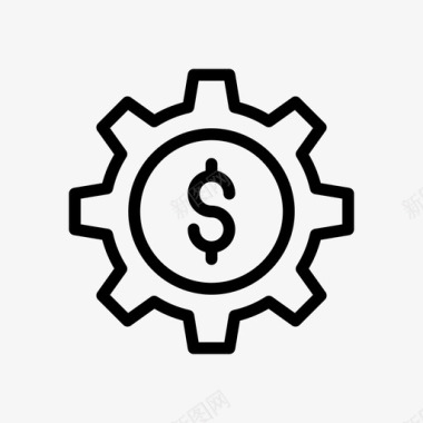 火焰美元图标美元业务财务图标