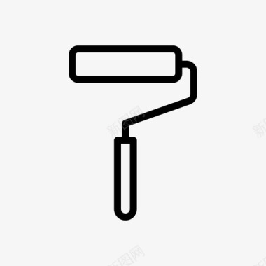 火焰背景装饰油漆辊艺术色彩图标