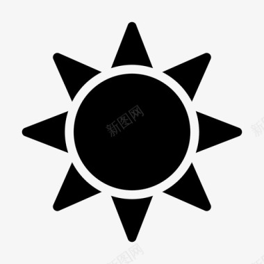 太阳太阳气候阳光图标