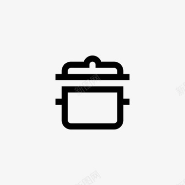 烹饪锅烹饪陶器图标