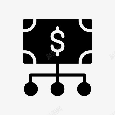 火焰美元图标现金美元金融图标